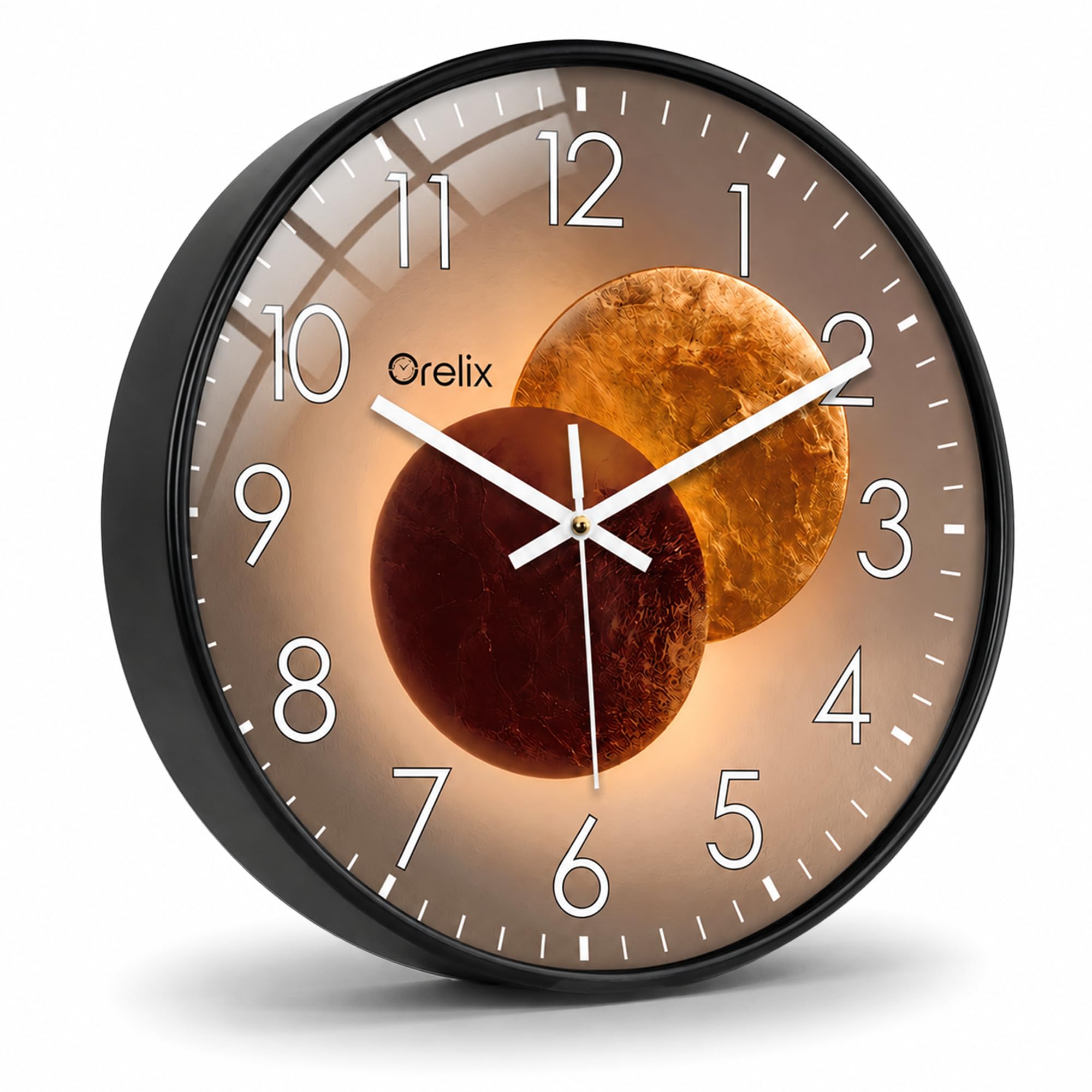 Modern Wall Clock for Hall, 30-cm Silent Sweep Movement Non-Ticking | Unique Analog Clock for Living Room, Bedroom, Kitchen, Office & Home Decoration, Battery Operated Decorative Wall Clock-image-35