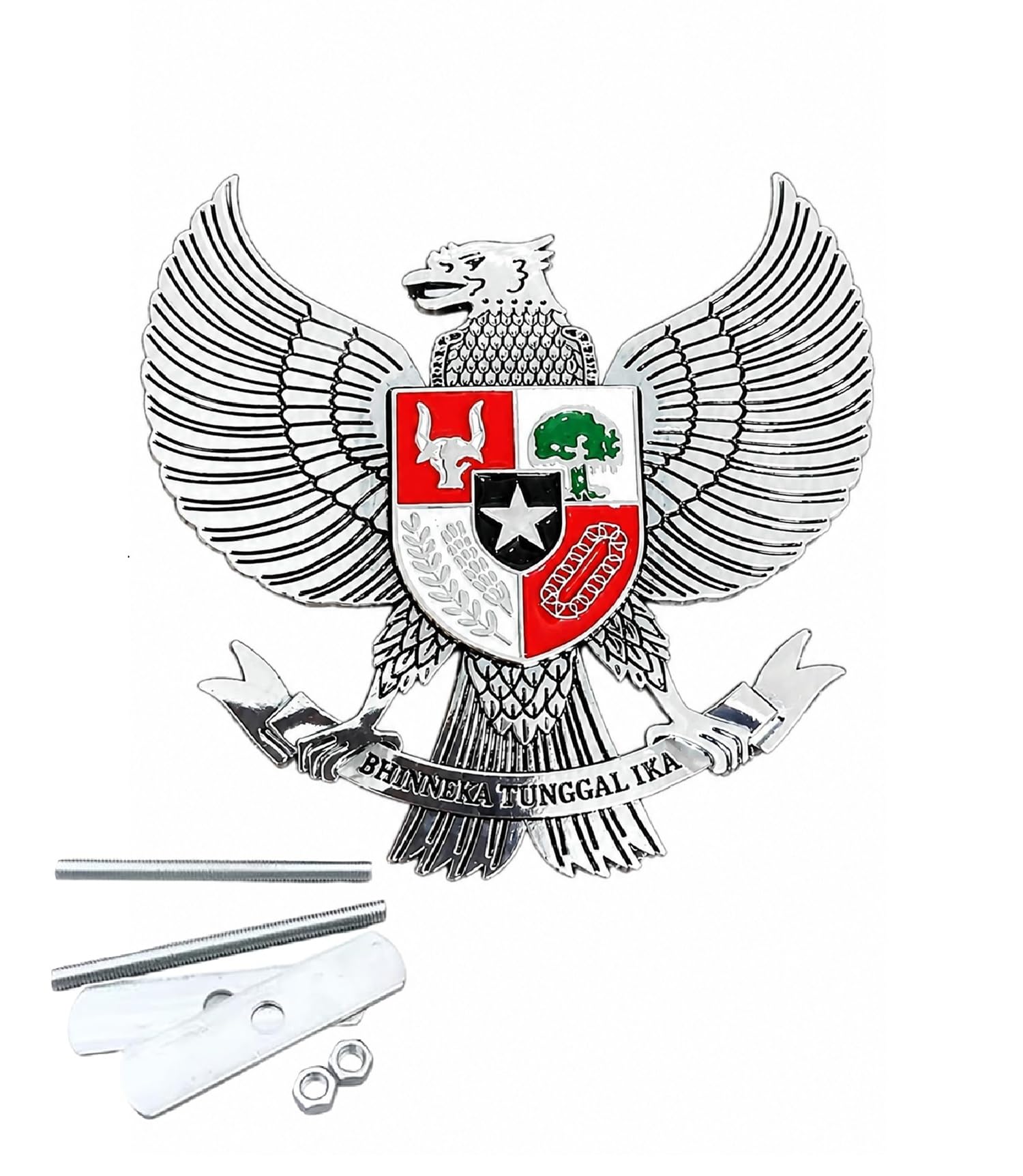 AUTOMASH Car Eagle Front Grill Emblem Badge for Rangee-Roaver 2026 Year Onwards All Models of Land- Rover 3D Metal Front Grill Eagle BTI Logo Stickers for All Cars & Bikes (Silver)-picture-30