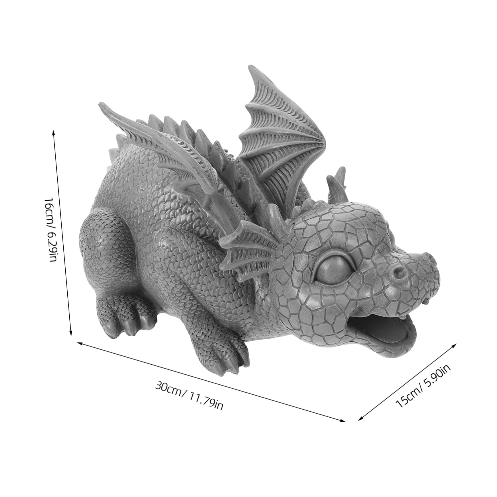 Didiseaon Escultura de Dragón Occidental de Resina Artesanal, Decoración de Mesa Pequeña, Adorno Decorativo Duradero para Hogar y Oficina, Adecuado para Obsequio y Ambiente Interior