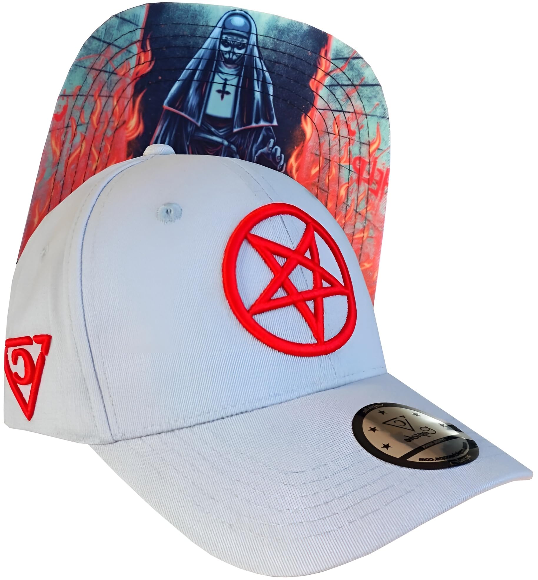 Capiche [99+ Variations Snapback Cap Men's Cap - Baseball - Hat - Art - Unisex - Visor - Men - One Size - Tattoo - Men - Women, [Cursed] - Cursed Now Curved, One Size