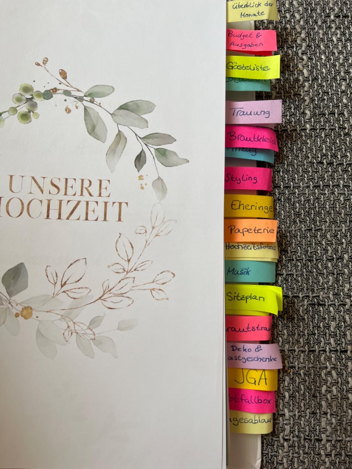 Hochzeitsordner "Unsere Hochzeit"