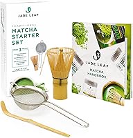 Vista 1 de Jade Leaf Matcha - Juego de inicio tradicional - El juego de regalo japonés Matcha incluye: batidor de bambú (Chasen), pala (Chashaku), tamiz