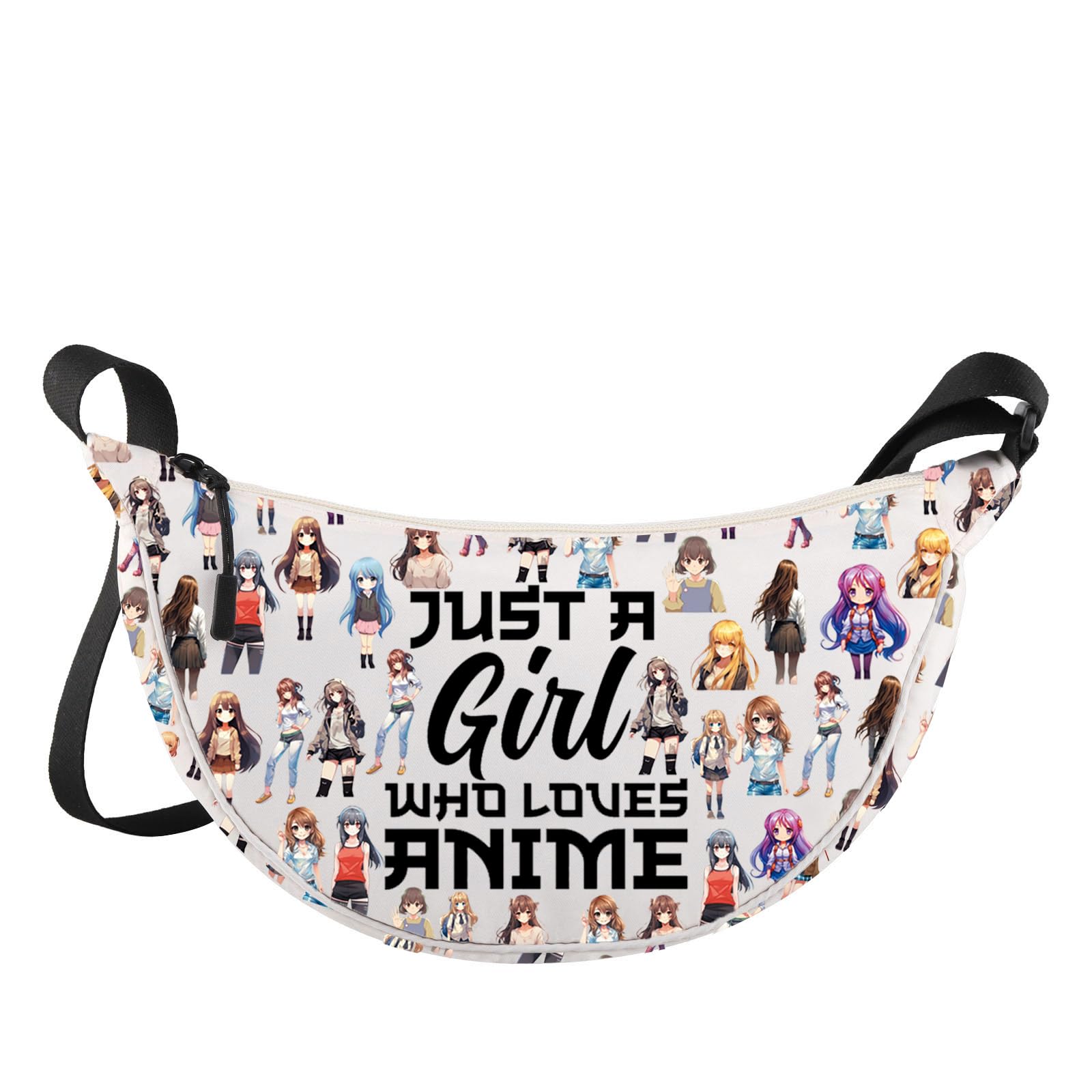 LEVLOAnime Fans Crossbody Bag Anime Lover Gift Just A Girl Who Really Loves Anime Shoulder Bag Cartoon Anime Merch