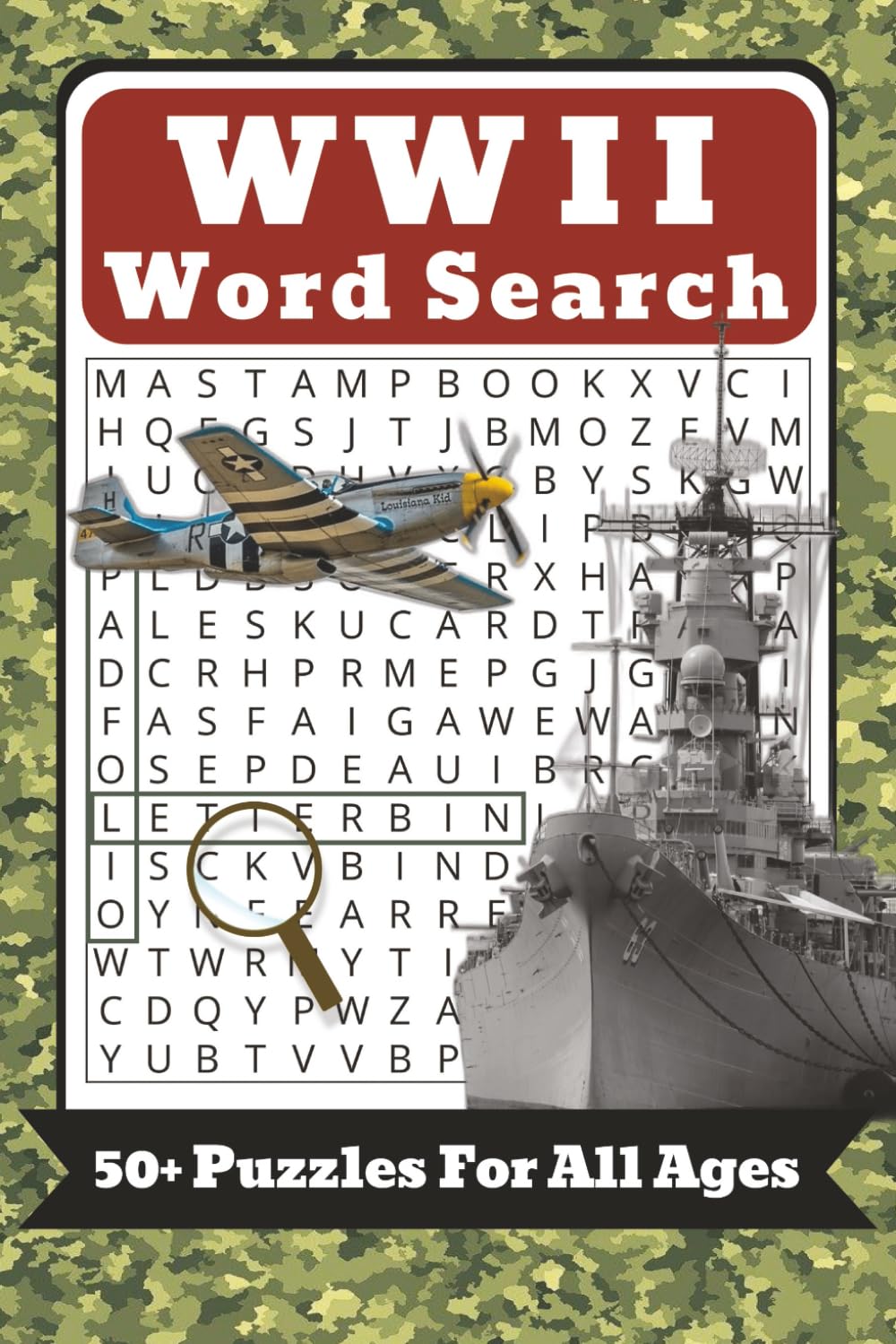WW2 Word Search: 50+ Word Search Puzzles About World War 2, History, Military Terms And More | 6 x 9 Inches, 108 Pages | Great Gift For War Veterans, Puzzle Fans, And History Enthusiasts