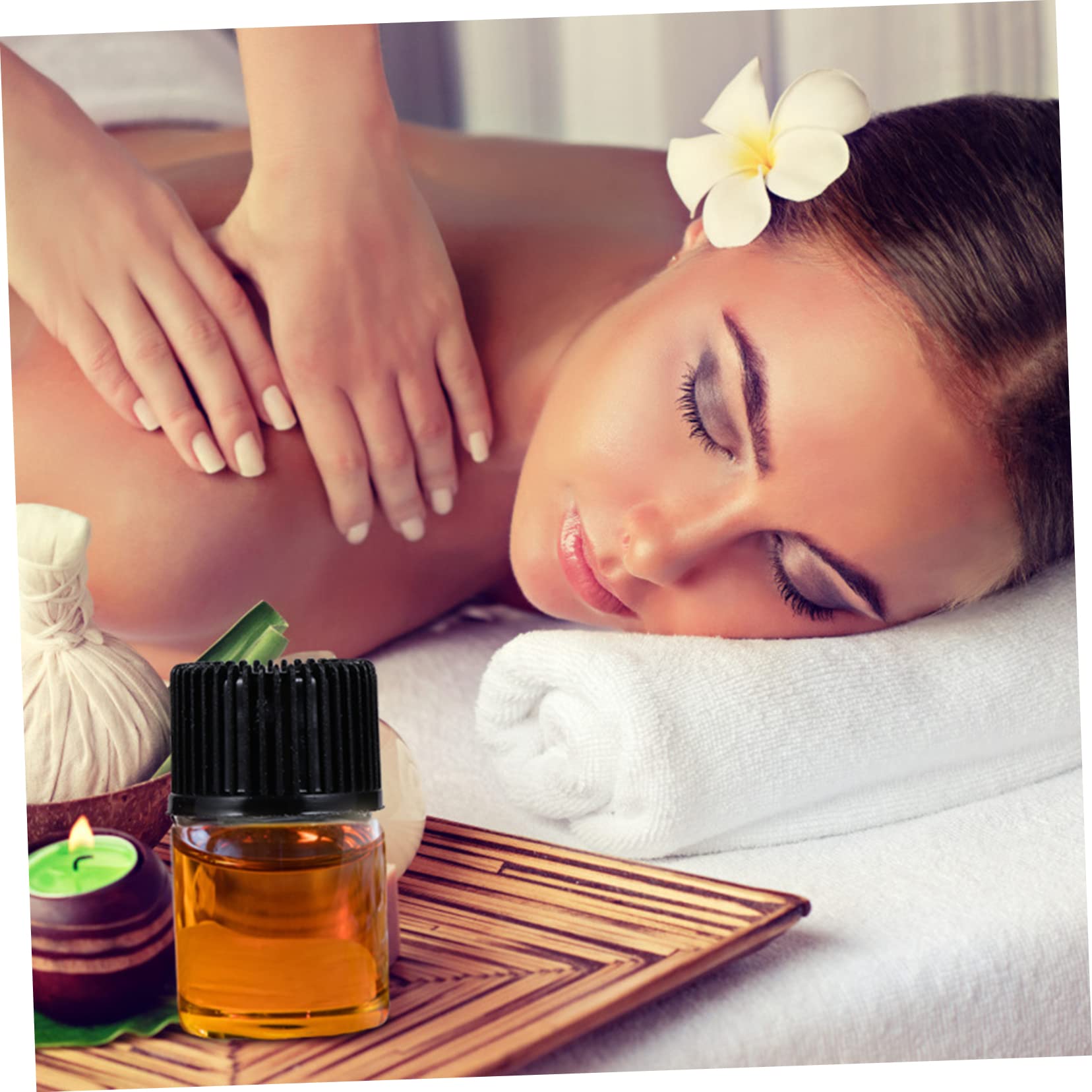 Beatifufu Essential Oils Bottles 30 Pack 2ml Glass Dispensing Bottles Leakproof Plastic Cap for Scent Aromatherapy and Mini Storage