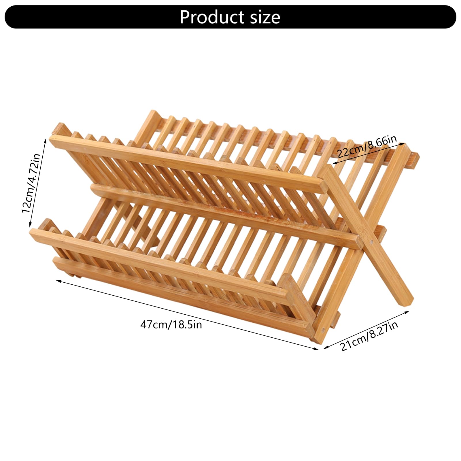 Moderno Bamboo Stazione di Asciugatura Per Ciotola Piatti Ciotole Tazze Legno Naturale Cucina Piano Di Lavoro Utensili Stand di Scarico Cucina Piano di Lavoro Organizzatore di Conservazione