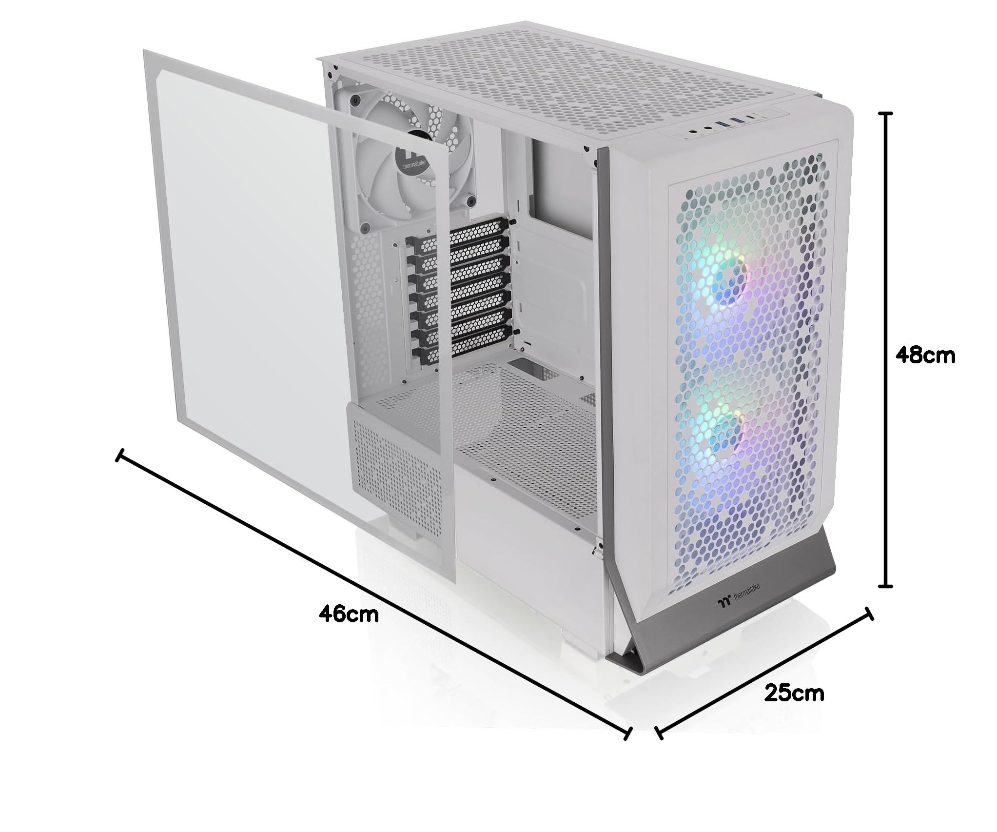 THERMALTAKE Ceres 300 TG ARGB | Boîtier Gaming | Snow
