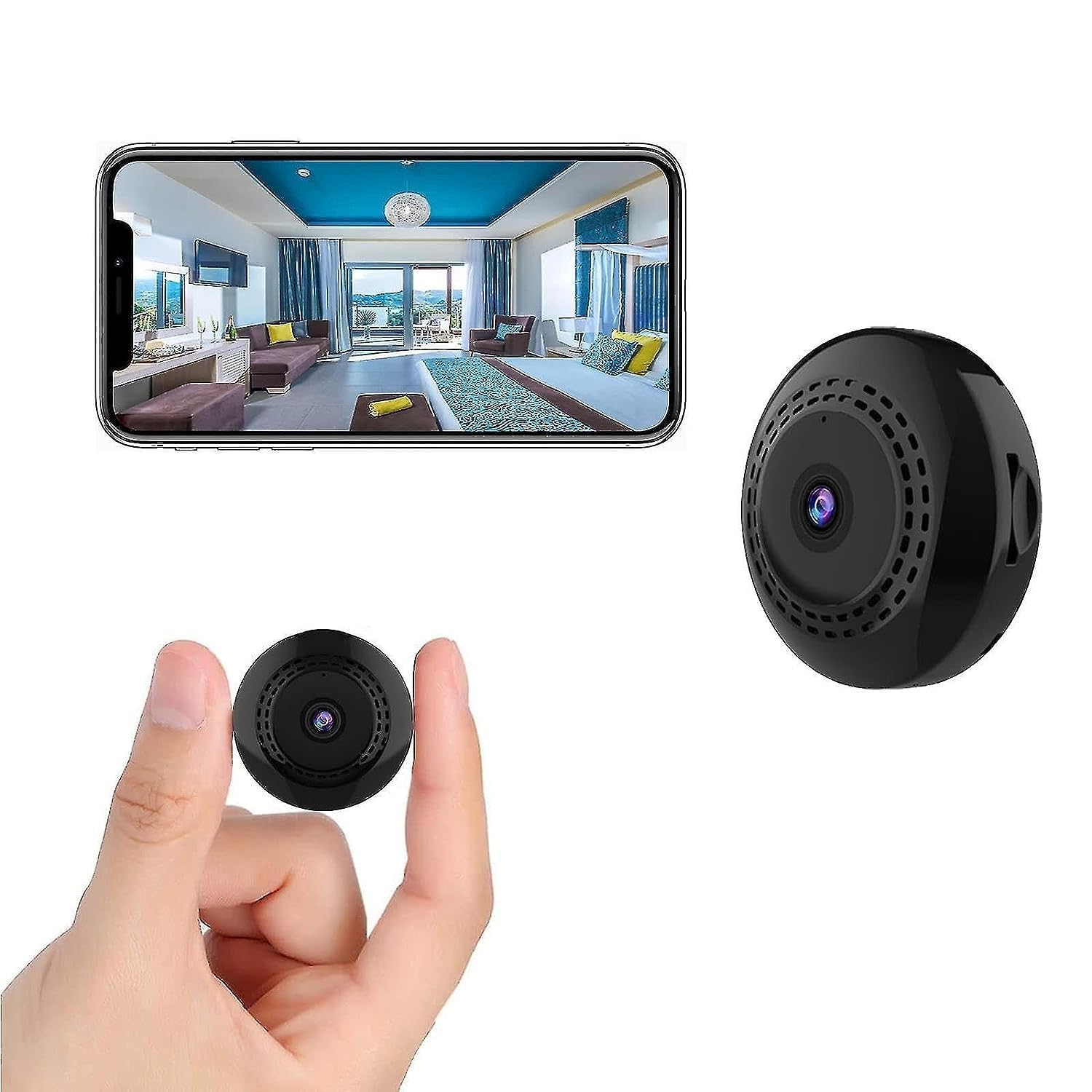2MP Full HD Magnetic Mini Camera | 1080P Wireless Security Video Capture | Smart Motion Alerts & Loop Recording Monitoring | Supported by V380 Pro App (Mini Magnet)-picture-19