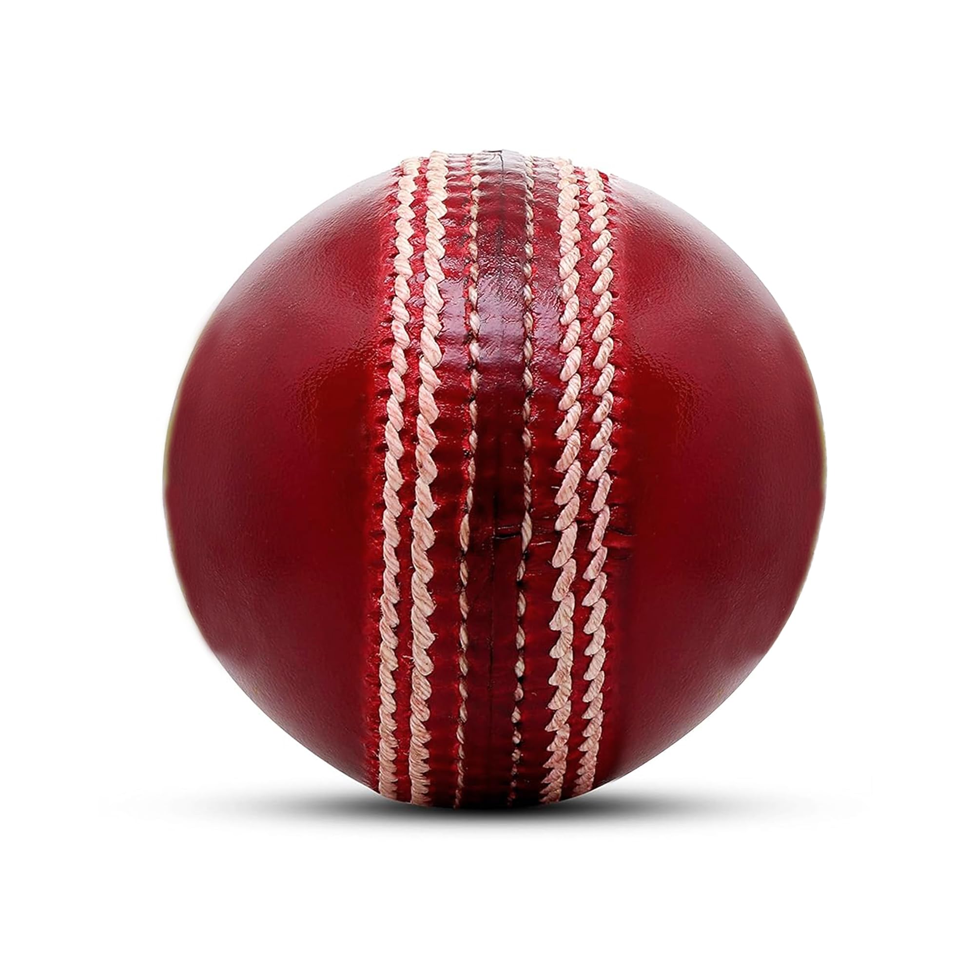 Zhoosh White Leather Cricket Ball | Premium Hand-Stitched Match & Practice Ball | Genuine Leather Cricket Ball for Club, Academy & Tournament Play | Durable White Cricket Ball (Pack of 6) 2