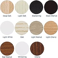 Vista 3 de Mini Skater 108 calcomanías de madera autoadhesivas para muebles de gabinete, agujeros para tornillos, suministros de decoración, 0.78 pulgadas