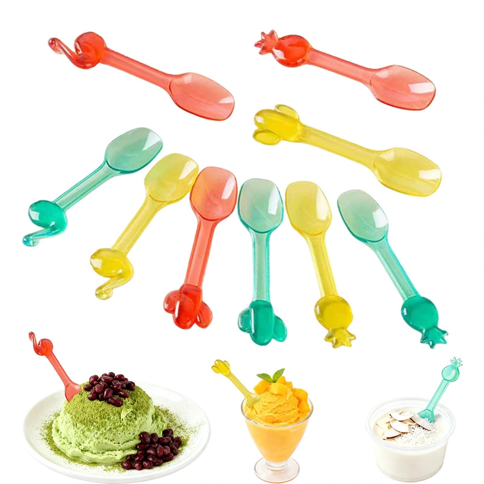Generic Mini Ice Cream Spoons – 27pcs Reusable Colorful Gelato Spoons for Ice Cream & Dessert