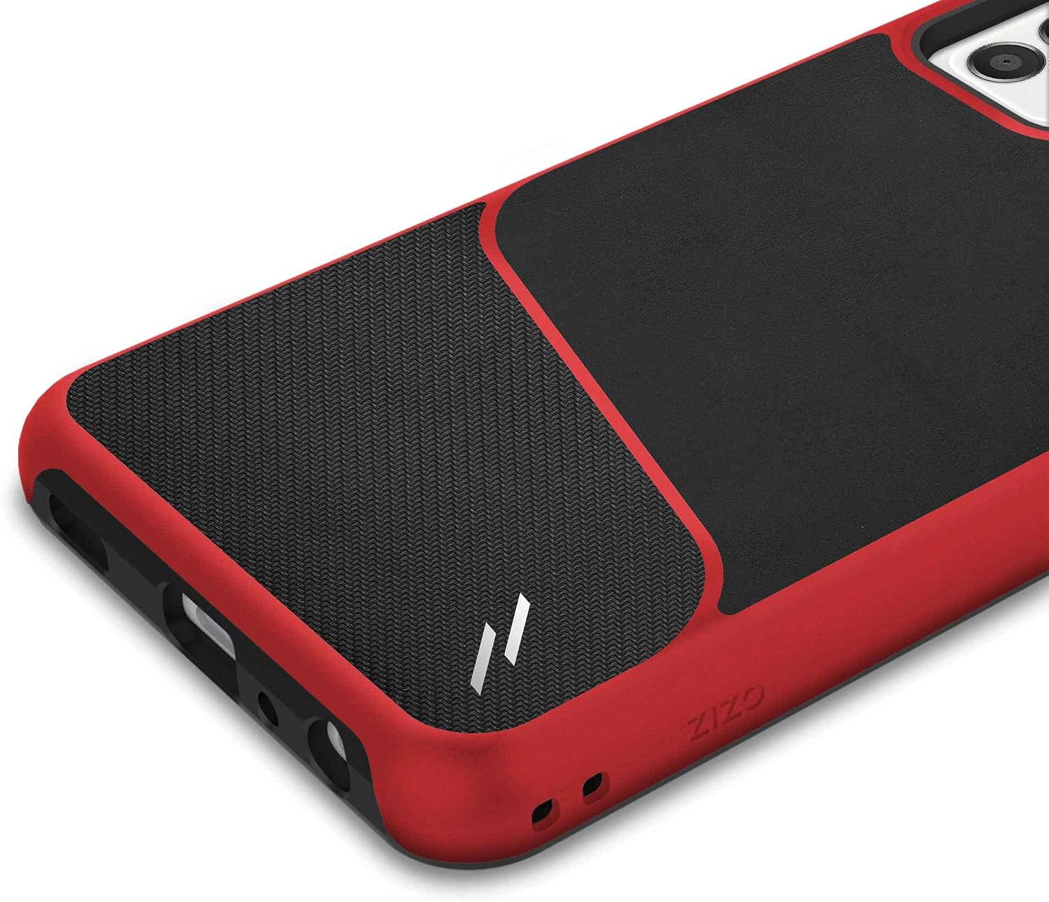 ZIZO Division Series for Galaxy A52 5G Case - Sleek Modern Protection - Black & Red