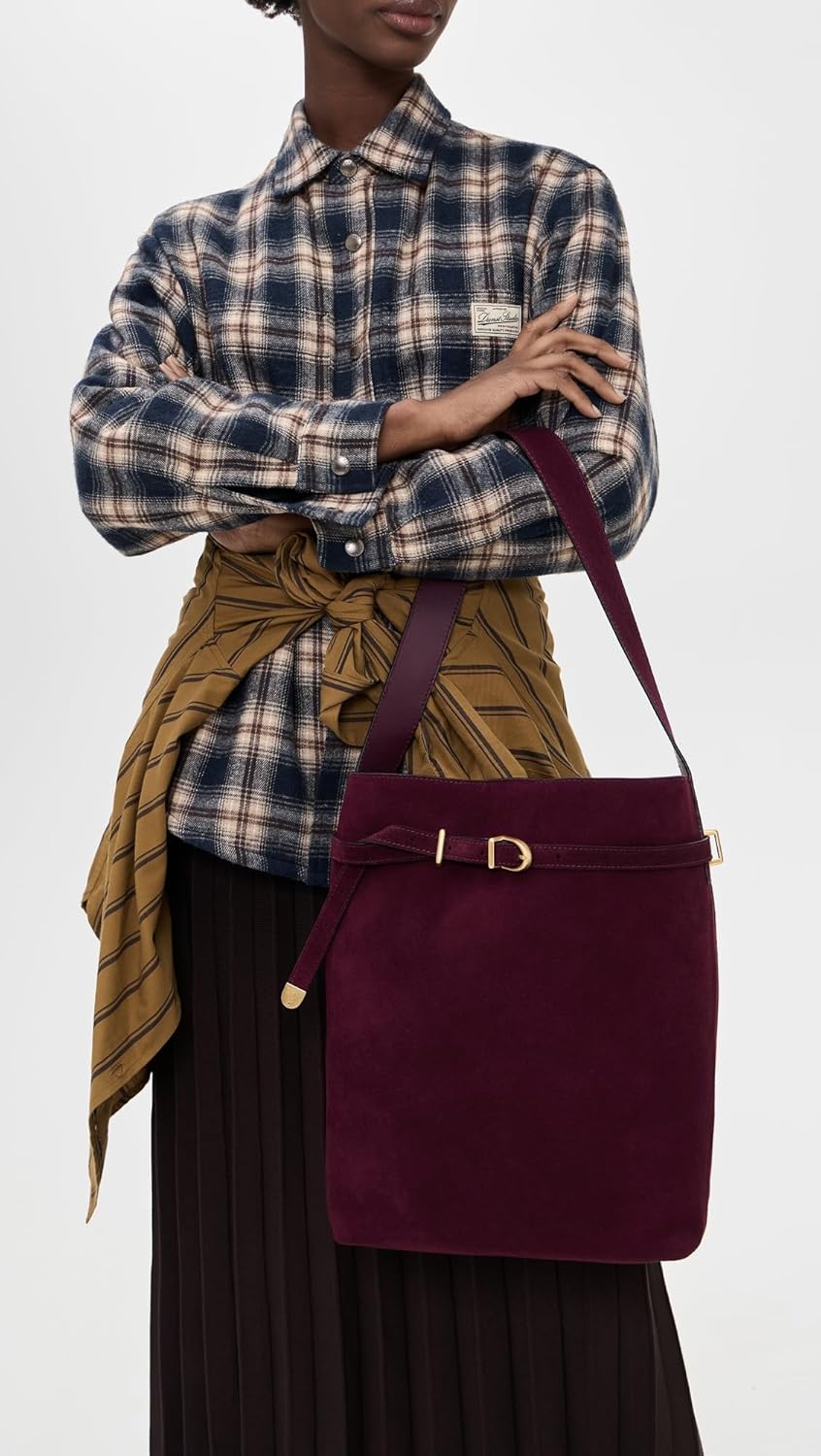 Madewell Women's The Essential Belted Bucket Tote In Suede - Image 2