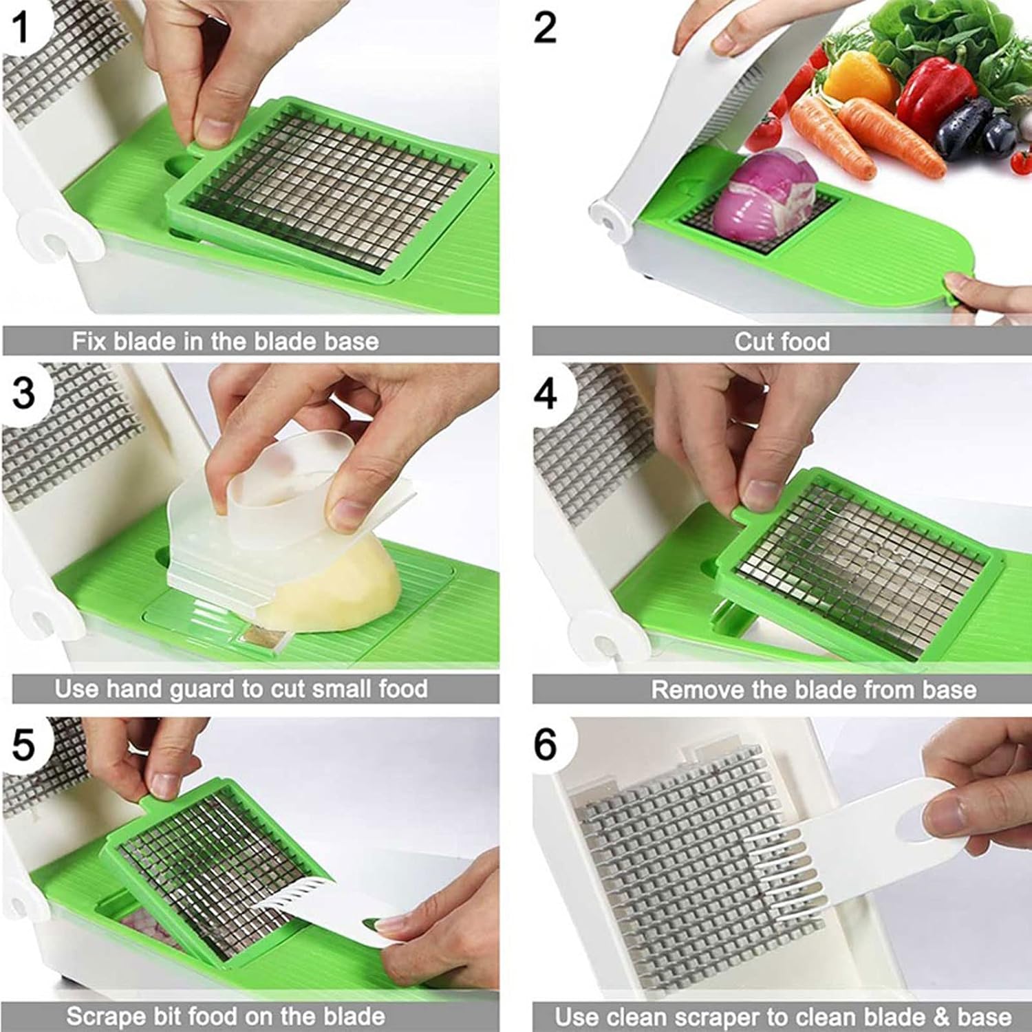 Mandolines Vegetable Chopper Cheese Grater Slicer Onion Cutter Food Dicer with Container-5 Blades Fruit Peeler Kitchen Gadgets