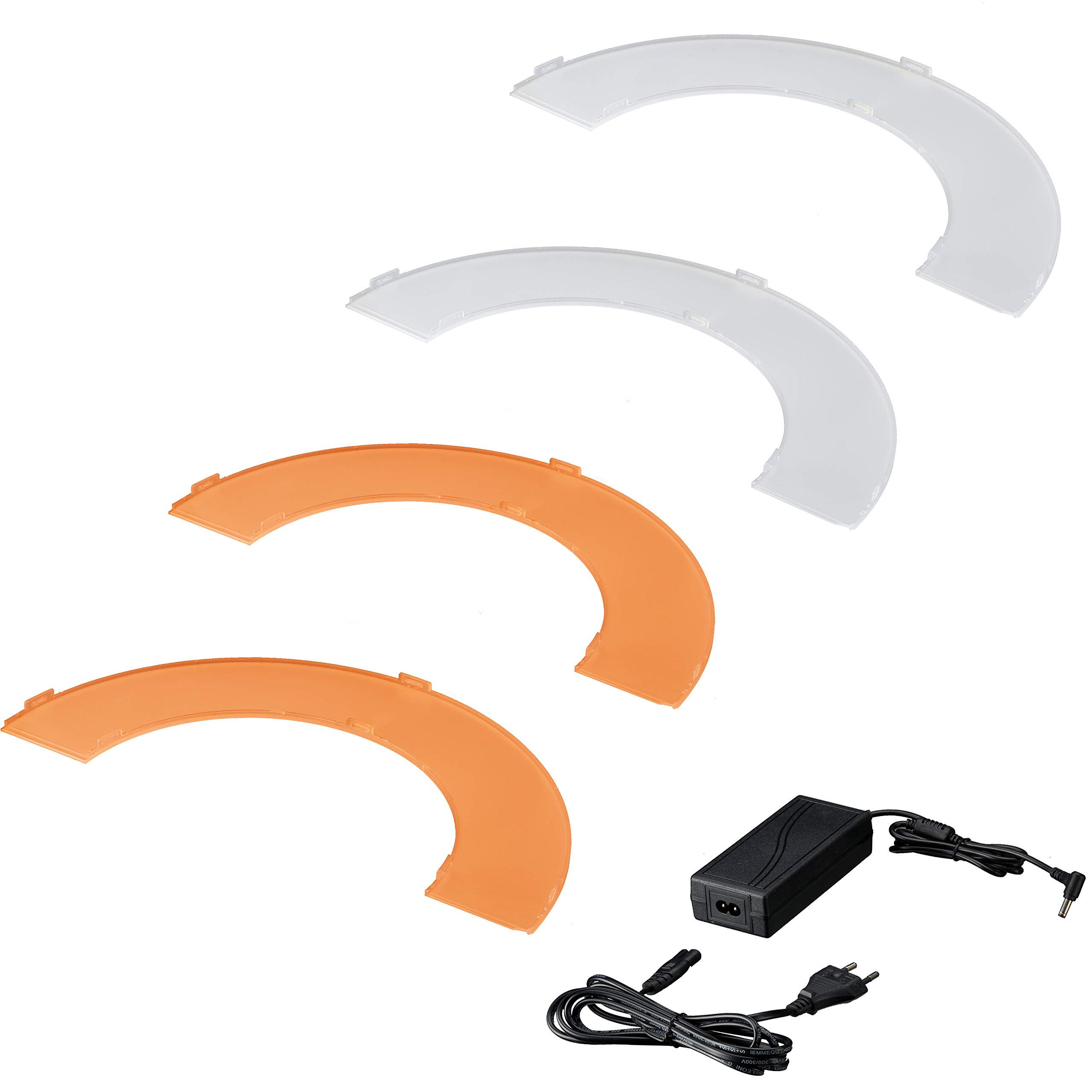 Bresser BR-RL12 - Lampada ad anello per studio fotografico, a LED, dimmerabile, 45 W/4320 lumen, con custodia
