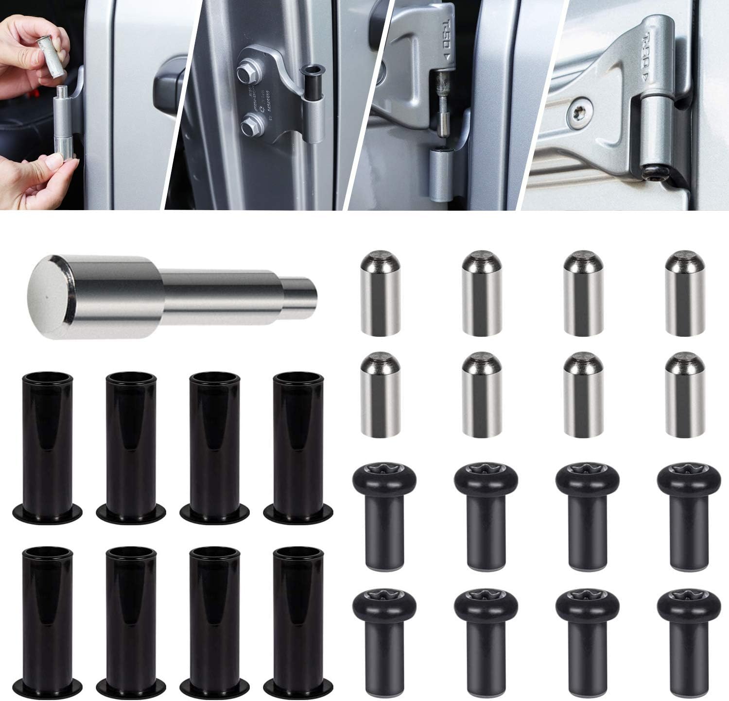Door Pin Guides & Door Hinge Nuts & Door Bushing Removal