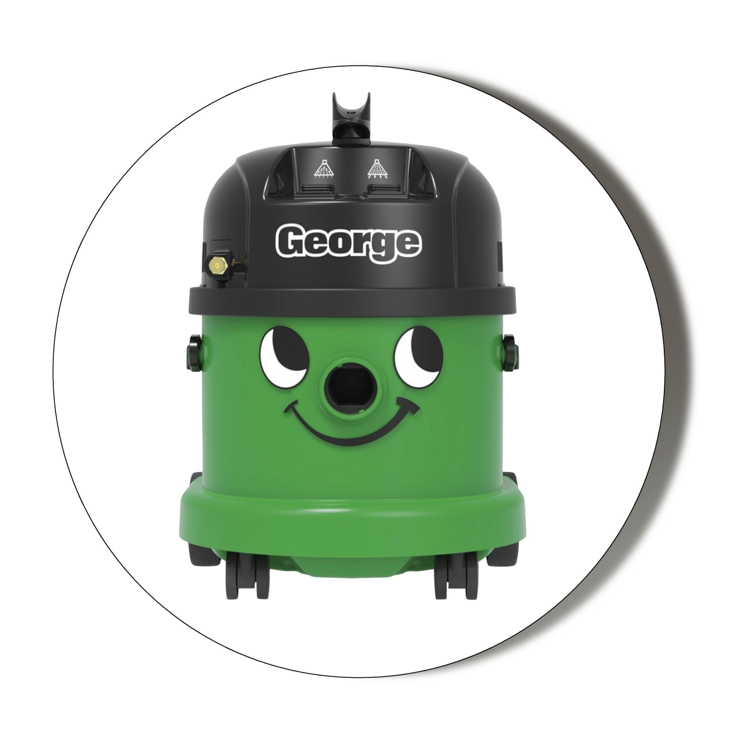 Gift Insanity White Henry Hoover Family Green Large George - Small 10 X 56Mm Vinyl Stickers