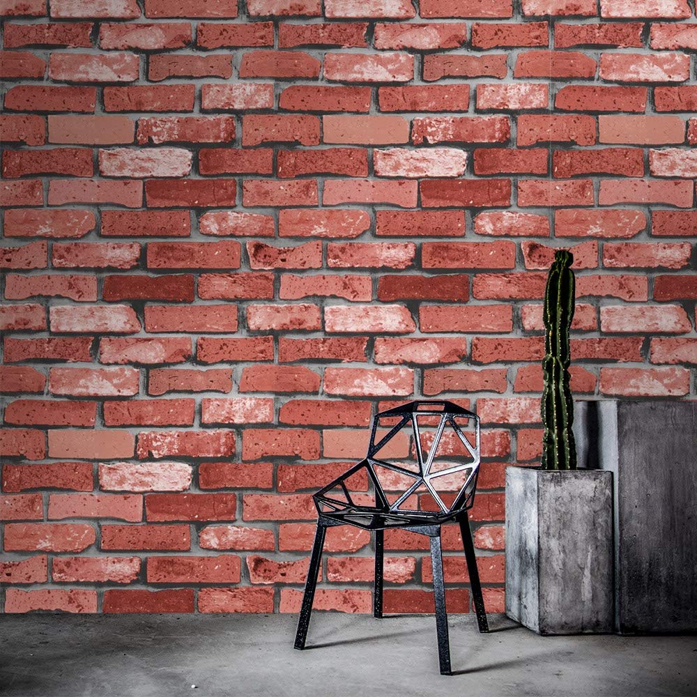 Buy Eurotex PaperBacked Vinyl Not Self Adhesive 3D Cemented Brick Wall