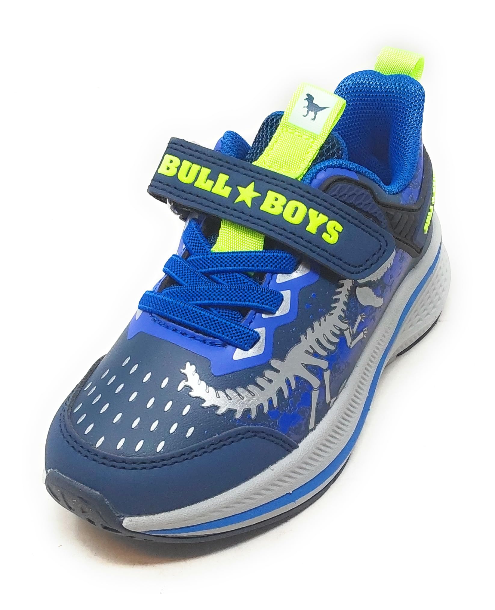 Bull Boys Zapatos para niño DNAR5272 Huracán Rex, azul con dinosaurio, audio activable, con , suela amortiguada