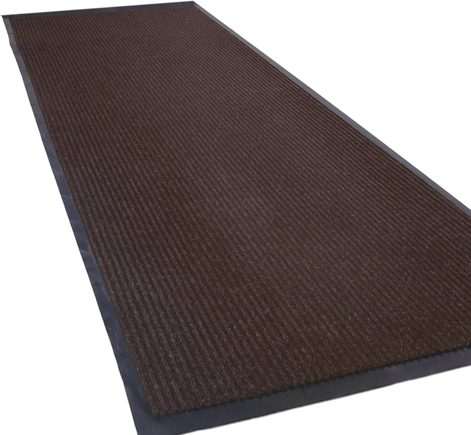 Front Door Mat 3' X 10' Commercial Floor Mats Heavy Duty Outdoor Rug with Non-Slip Back Low-Profile Doormat for Hallway,Entryway,Home,High Traffic Area (Brown)