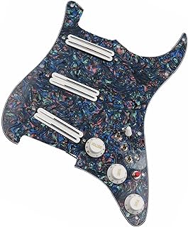 Multi Color Pickguard Pickup Dual Hot Rail Humbucker Pickup Versatility Pre-wired Pickguard For Guitars guitar pickguard pickup