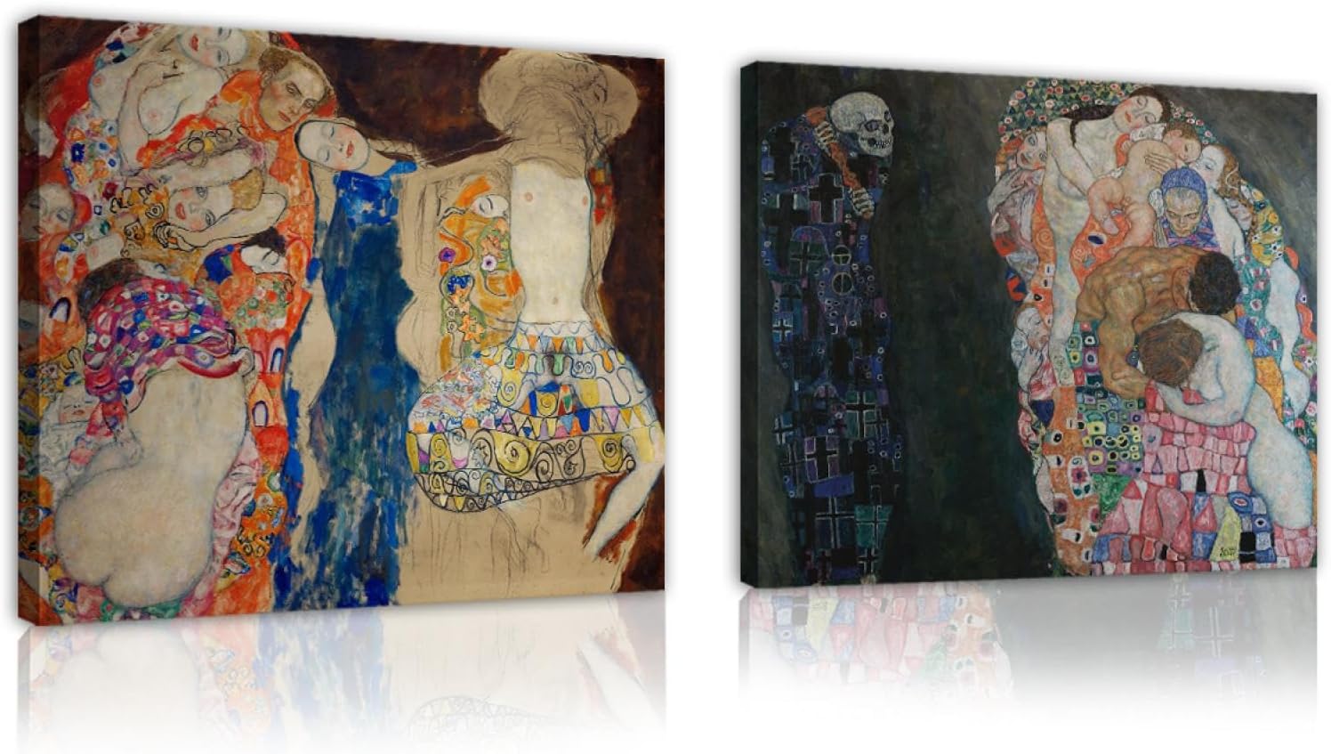 TOANGWALL World Famous Painter Gustav Klimt Portrait of Death, Life and