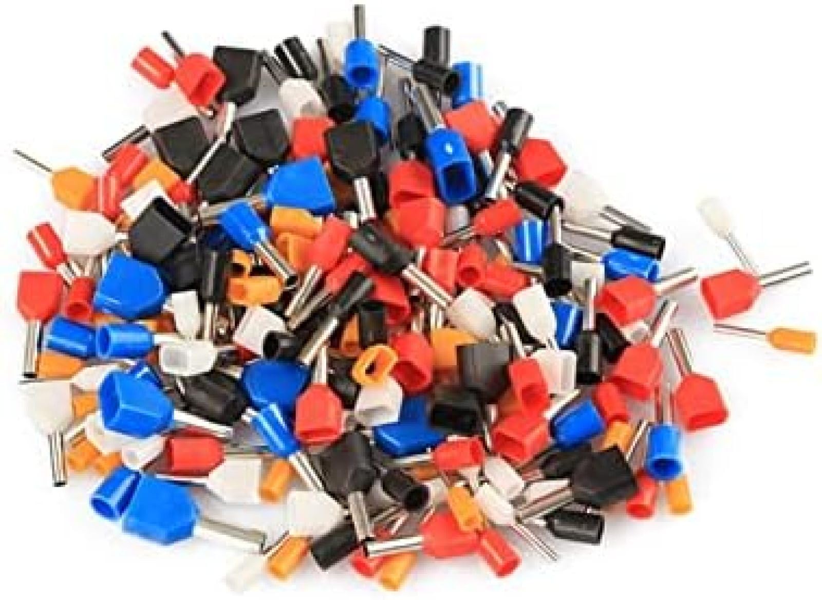 2340 Uds. Kit de 15 Modelos de virola Doble, Conectores de prensado eléctrico, Juego de terminales de engarzado de Extremo de Cable Mixto