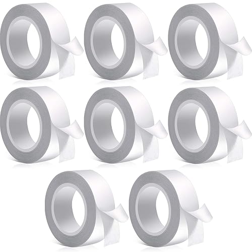 Cinta corporal de doble cara de 16 pies cinta de belleza tela transparente cinta de doble cara para ropa vestido boda graduación lencería 8 rollos