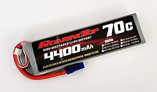 RoaringTop LiPo Battery Pack 70C 4400mAh 3S 11.1V with EC5 Plug for RC Car Boat Truck Heli Airplane