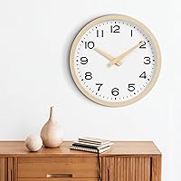 Vista 6 de AKCISOT Reloj de Pared, Reloj de Pared de Cocina Boho de 10 Pulgadas Operado por Batería Sin Tictac, Reloj Moderno Silencioso Decorativo para Grano