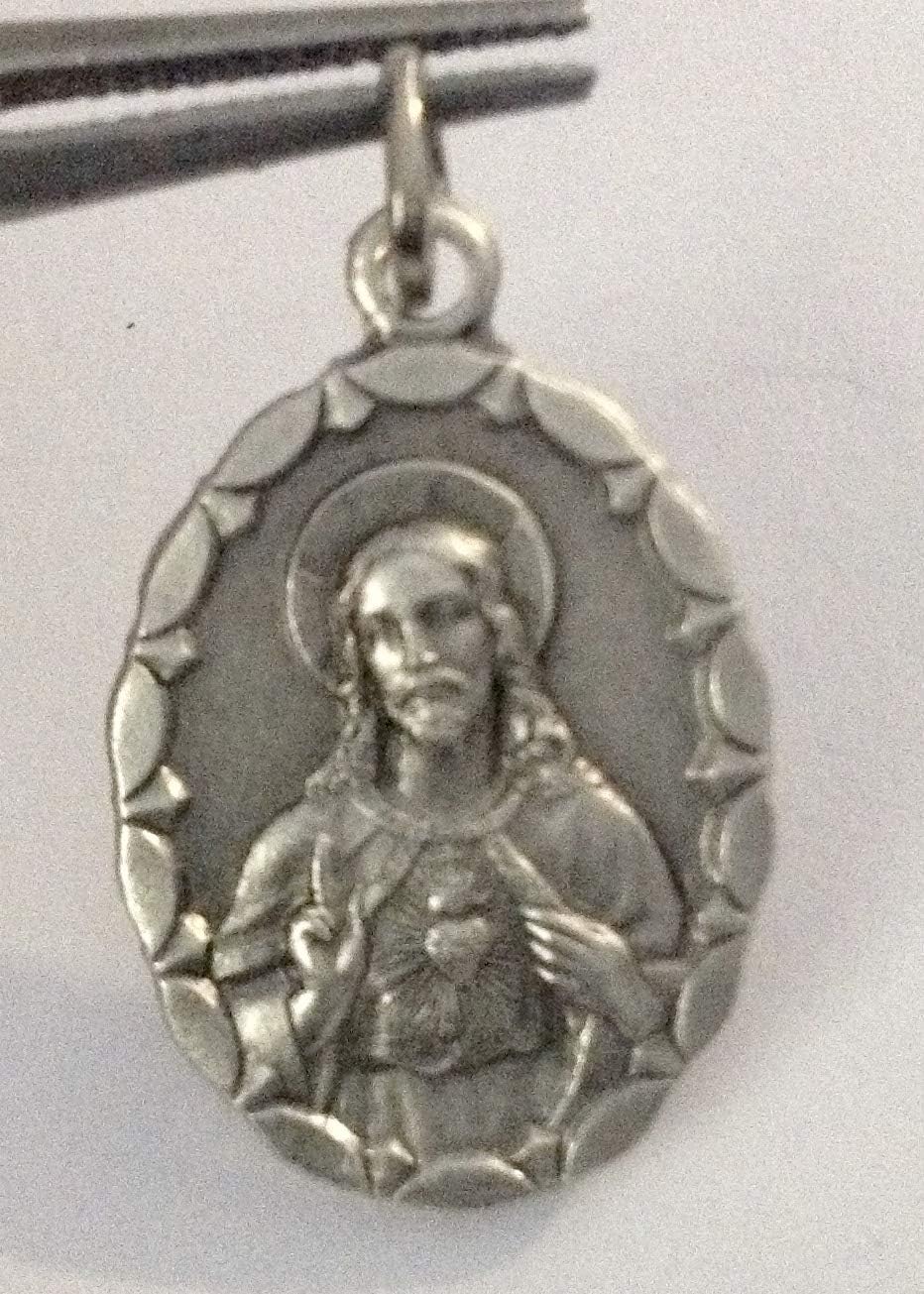 THE SACRED HEART OF JESUS AND MARY MEDAL (THE TWO SACRED HEARTS IN JUST ONE MEDAL) - 100% MADE IN ITALY - Image 2
