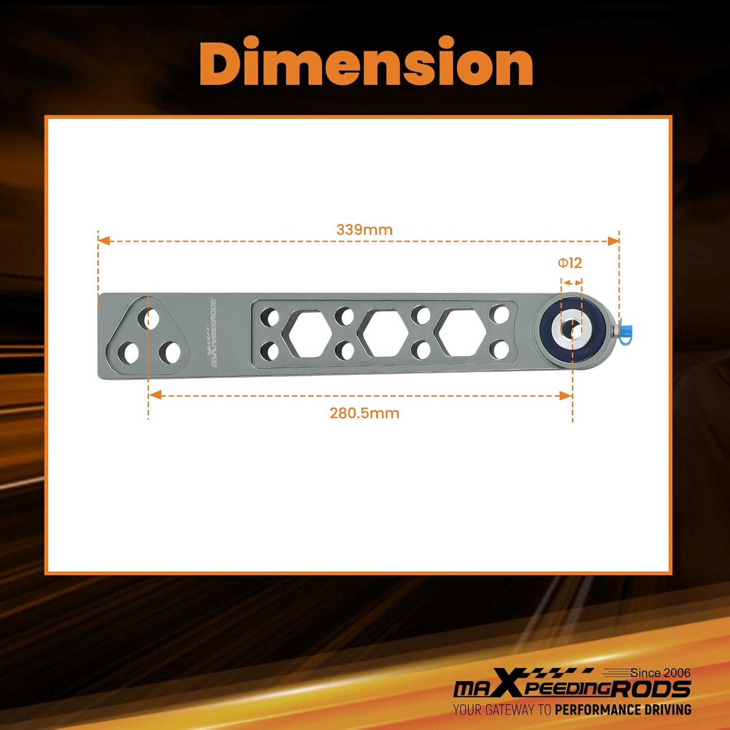 maXpeedingrods Rear Lower Control Arms for Honda CRV/Acura RSX (DC5) 2002-2006, for Honda Element 2003-2006, Aluminum Arm