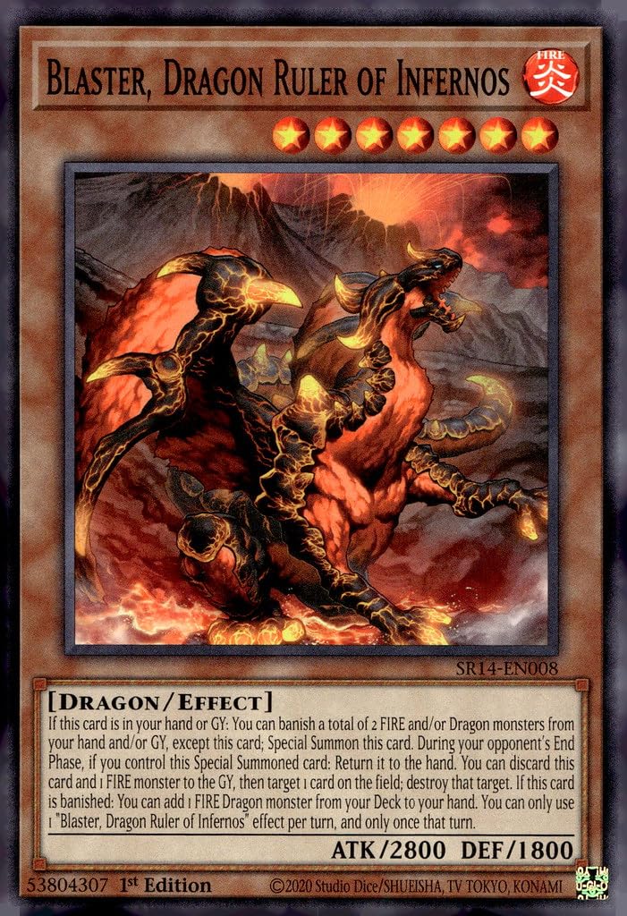 Blaster, Dragon Ruler of Infernos - SR14-EN008 - Common