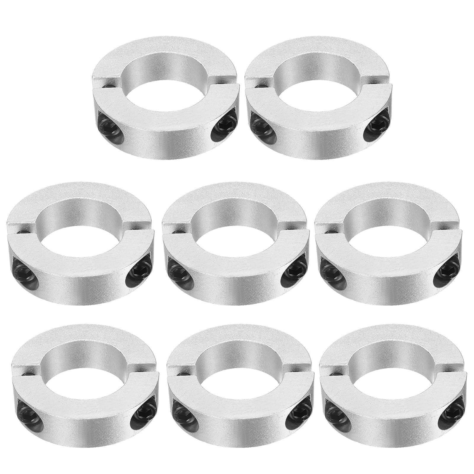 Collares de eje doble dividido 35mm collar dividido de tornillo de aleación de aluminio 8pcs 8