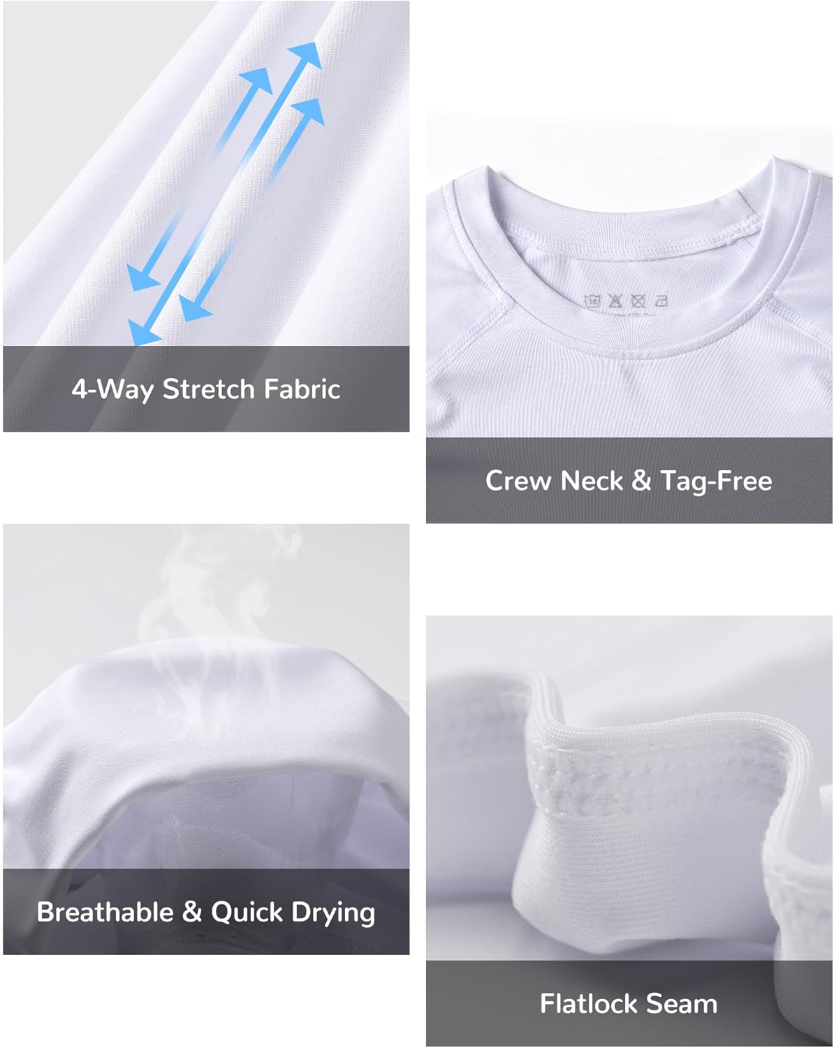 Blueleaf Boys Compression Shirt Short Sleeve Youth Basketball Football Undershirt Kids Quick Dry Athletic Base Layer T-Shirt - Image 3