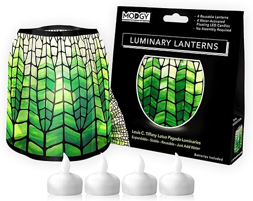 MODGY Faroles luminarios portavelas decorativo para interiores y exteriores, faroles para decoración de centros de mesa de boda, patio, paquete de