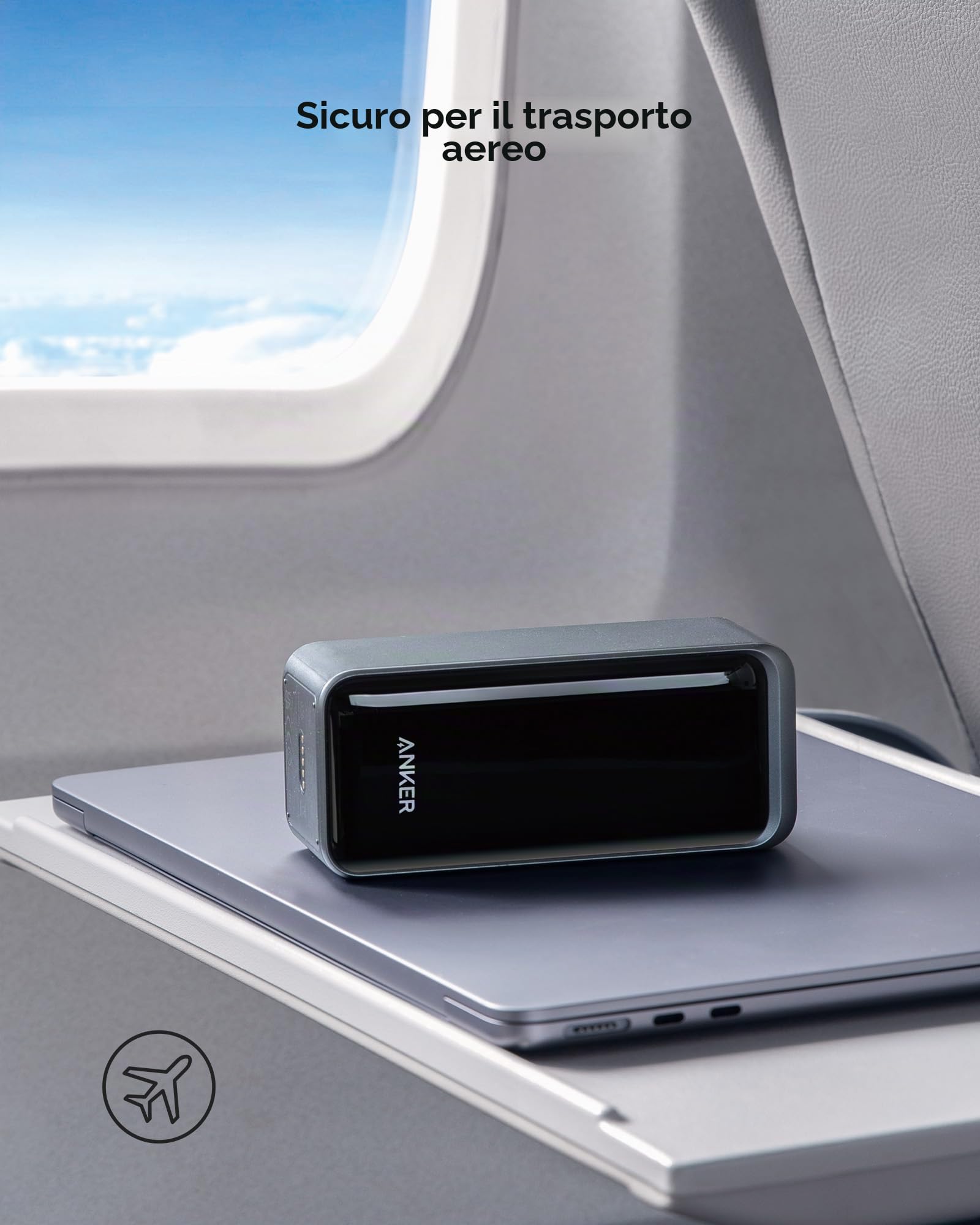 Anker Prime Power Bank, Caricabatterie Portatile da 72Wh con Uscita a 200W, Display Digitale, Compatibile con iPhone 16, Samsung, MacBook, Dell