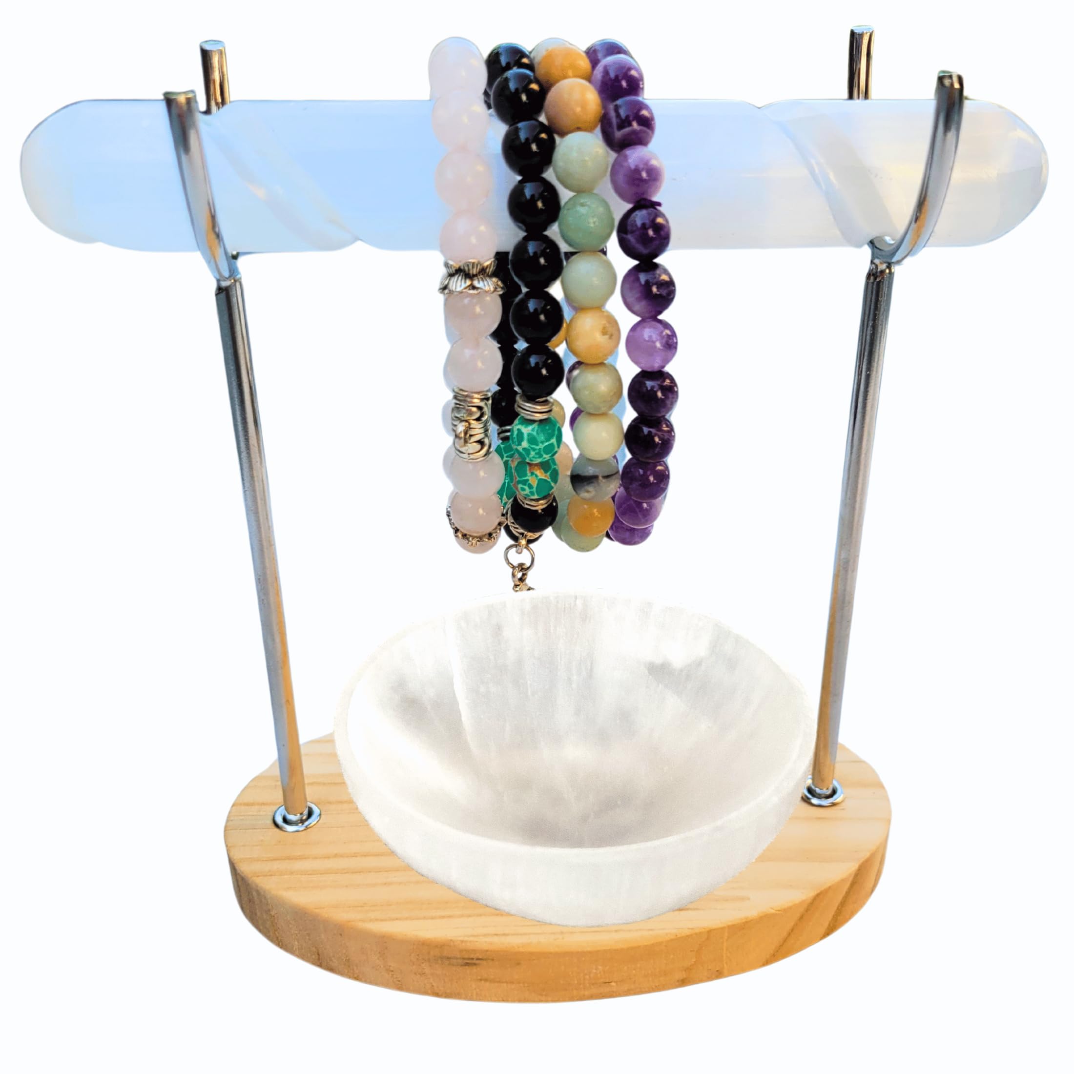 Amazon｜セレナイトブレスレットホルダースタンド&セレナイト充電