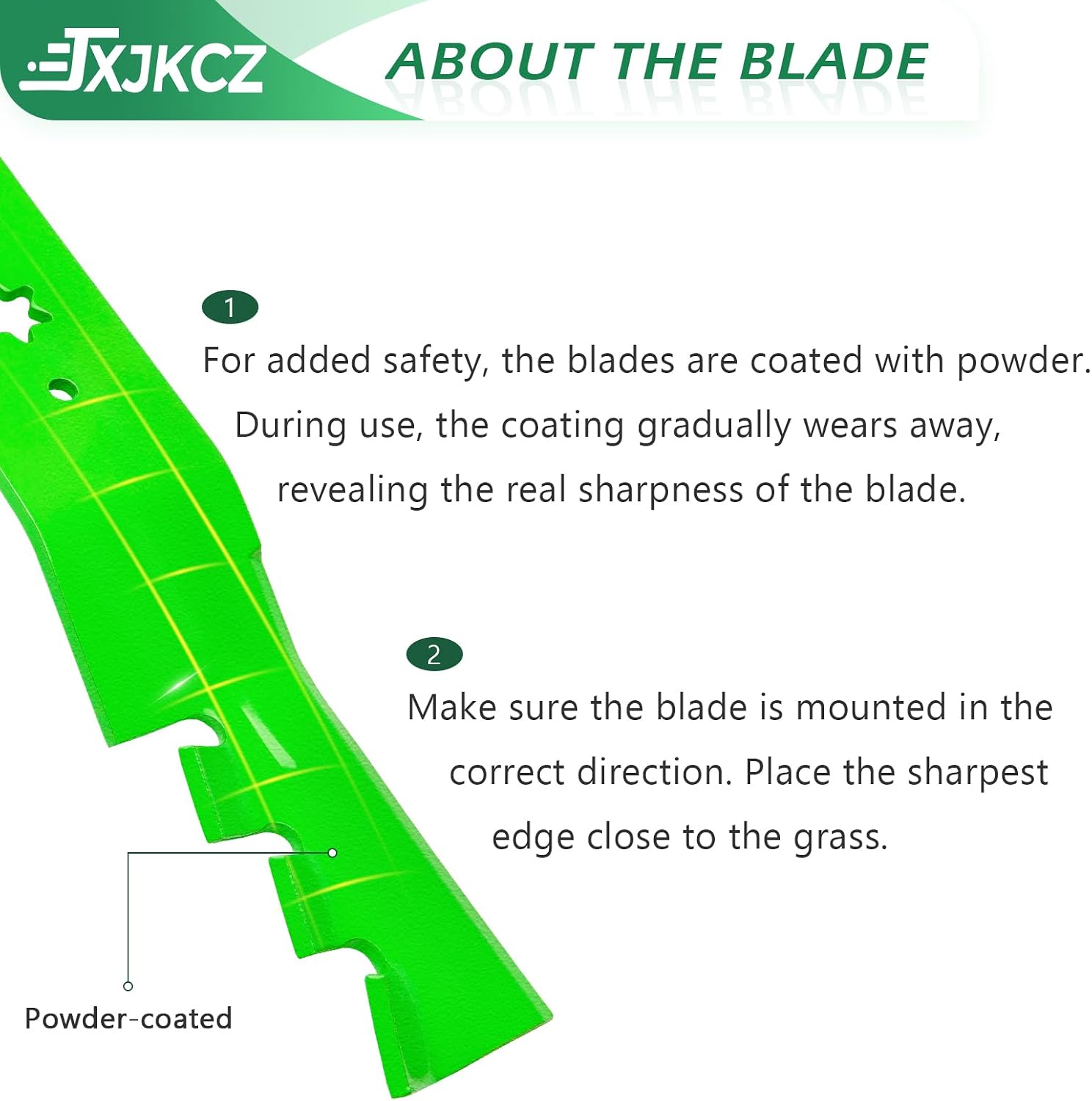 (3 Pack) 942-04053C lawn mower blades Set for 50" Deck Cub Ca det, Troy B ilt, M TD RZT 50 LT LTX 1050, Replaces OEM 742-04053 942-04053 742-04053A 742-04053B 942-04053A 942-04053B/ Toothed Mulching