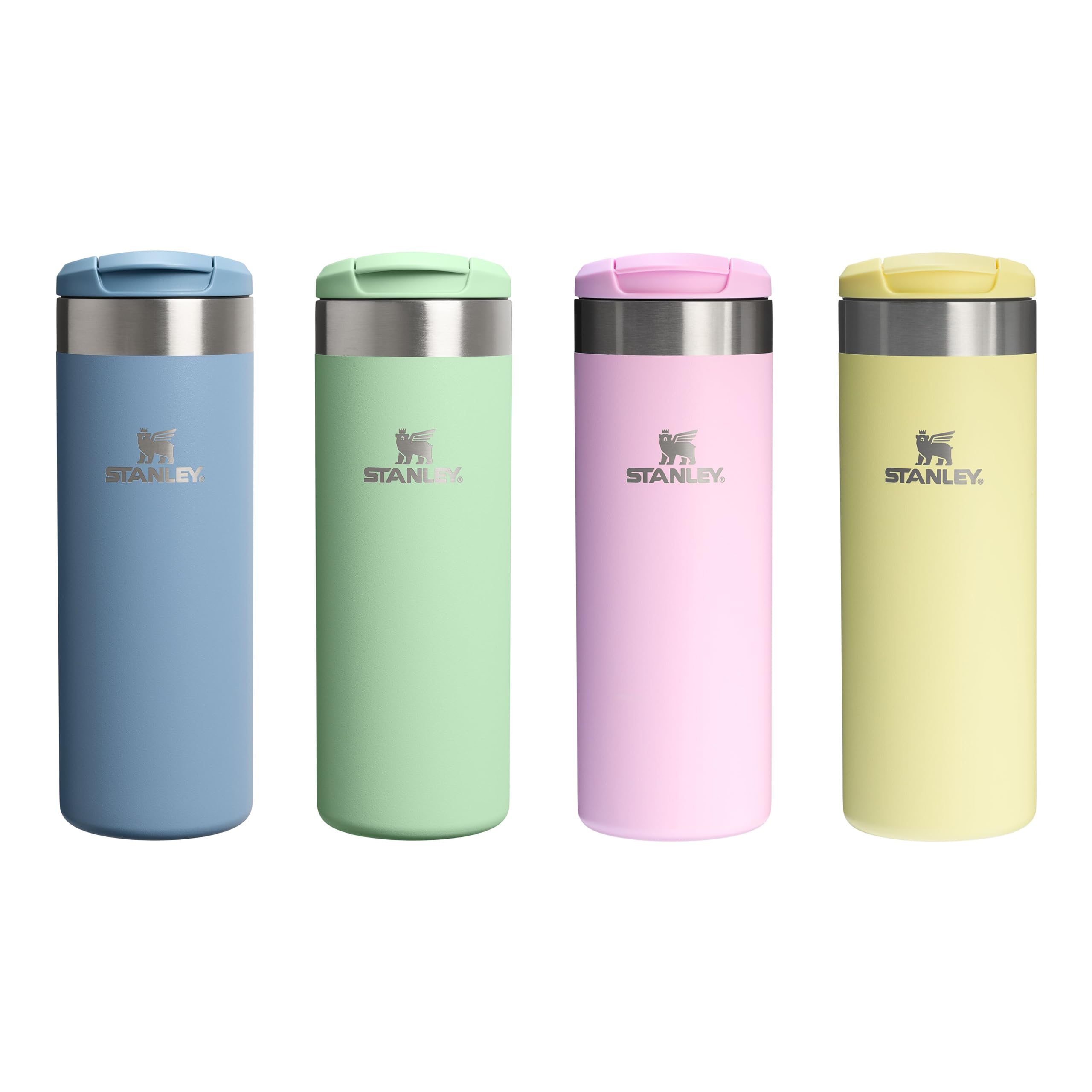 Stanley 1913 Aerolight Transit Termo Cafe para Llevar 0.47L - Mantiene el Calor Durante 8 Horas - Compatible con Soporte para Coche - Taza Café Antifugas - Apta Para Lavavajillas - Indigo