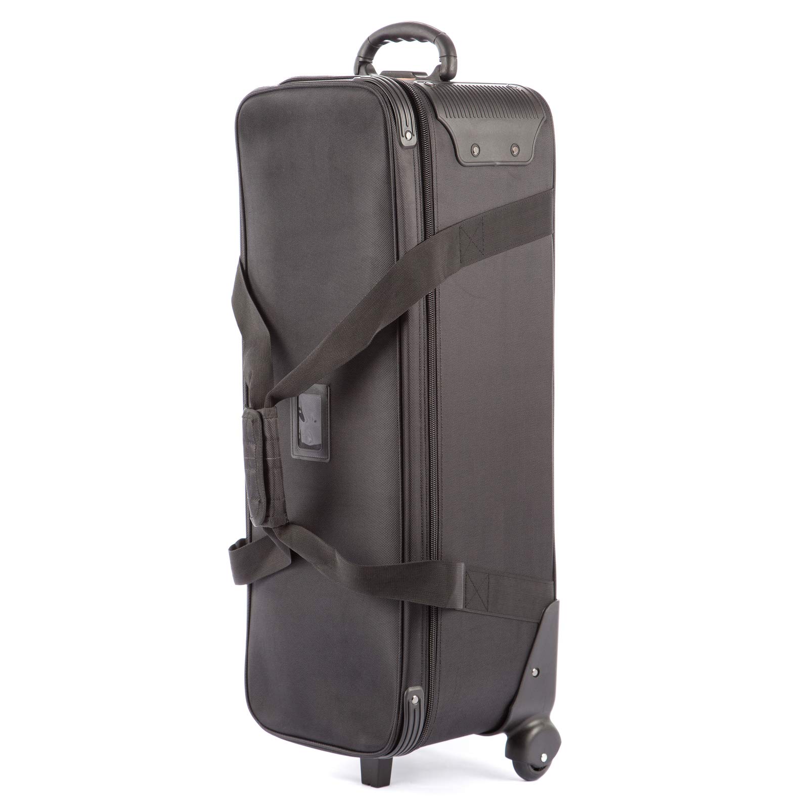 Equipo de Estudio fotográfico Carretilla Bolsa de Transporte, Acolchado con Ruedas portátil para trípode Soporte de luz estroboscópica Flash Accesorios, Black, 80.01× 29.97 × 26.92 cm