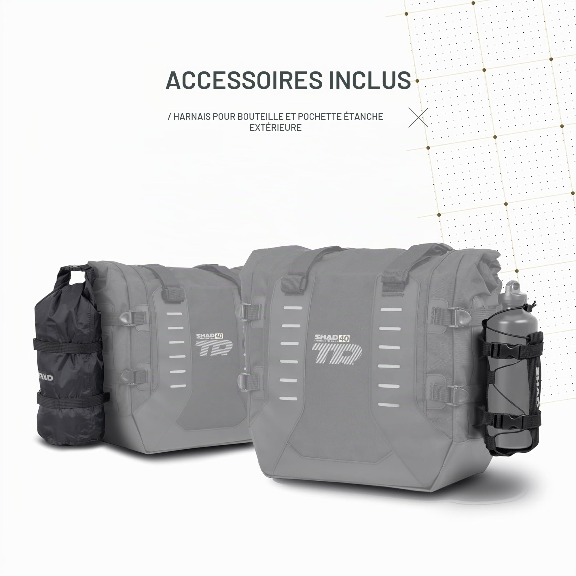 SHAD SACOCHES Terra Adventure TR40, Noir
