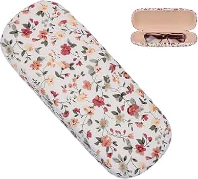 Custodia Per Occhiali Rigida Floreale - Set Da 2 Con Panni Di Pulizia, Per Donna E Uomo - Foto 6