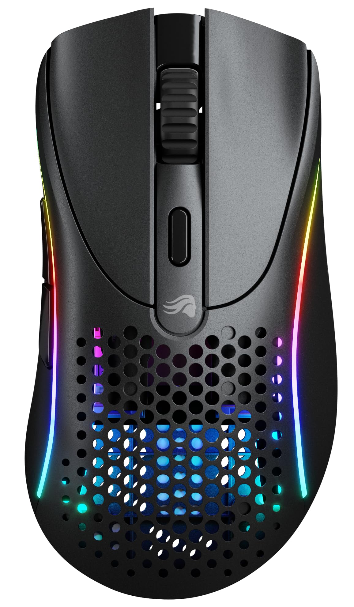 GLORIOUS Model D 2 Wireless Ratón Gaming Ergonómico Ligero (Negro) | Conectividad híbrida 2.4 GHz y Bluetooth, sensor BAMF 2.0 26K, switches 80M clics, tecnología Motion Sync, batería larga