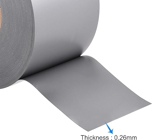 Miniatura 3 de uxcell Cinta aislante 2.165 in Ancho 26M Largo 0.010 in Cinta eléctrica gruesa PVC Gris