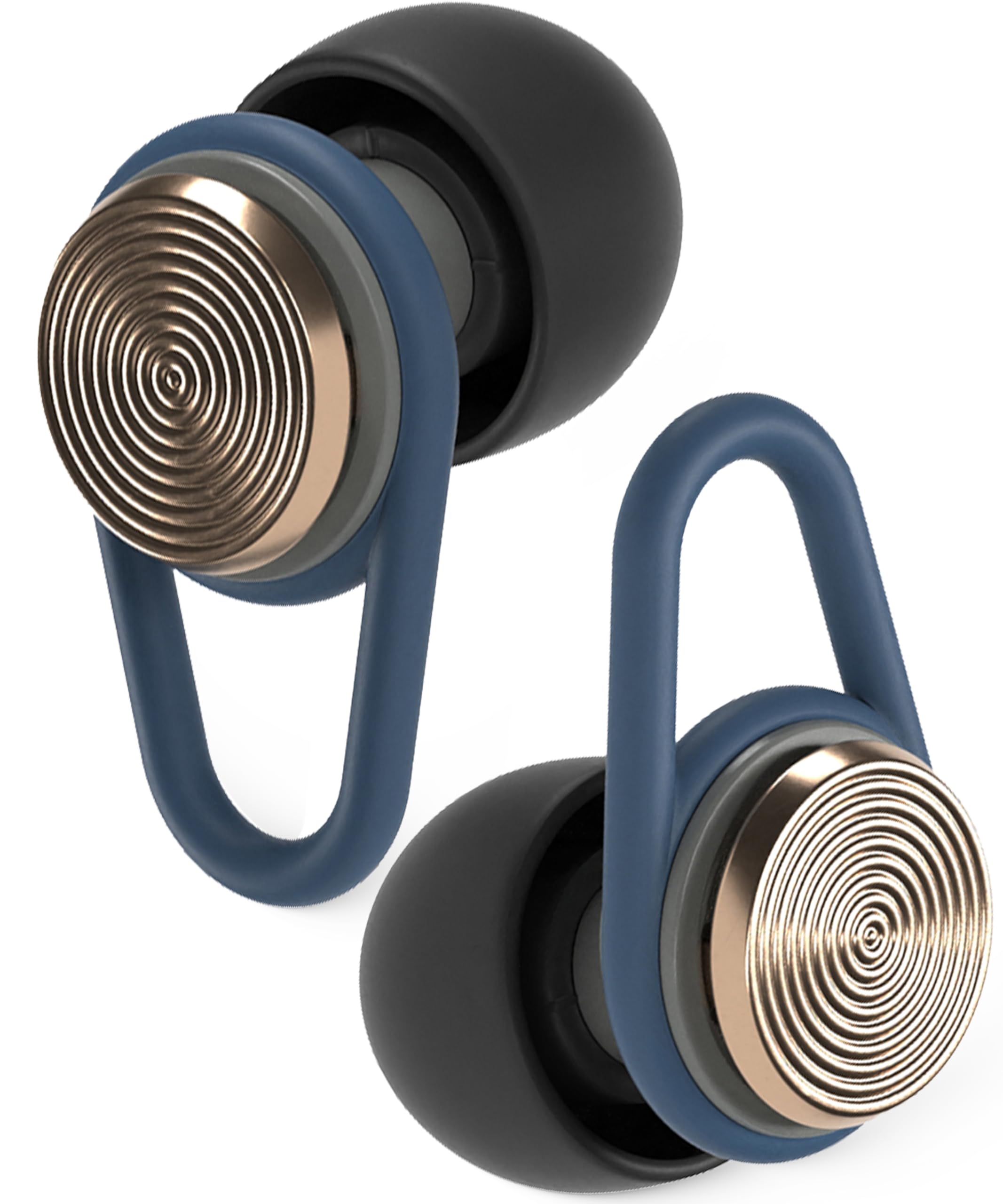 Hears One Ear Plugs for Noise Reduction - Patented Reusable Concert Earplugs, 20dB SNR Sound Reduction, Hypoallergenic for Musicians, Motorcycle and