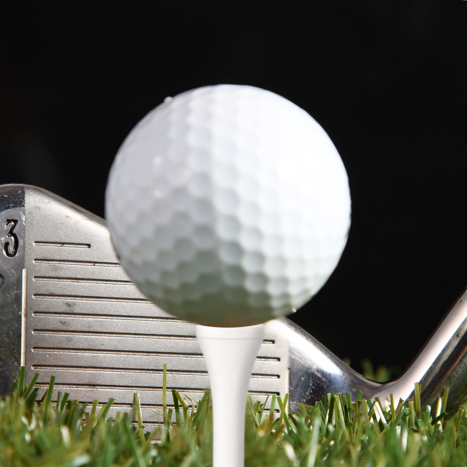 200 Stück Bambus-Golf-Tees, 8,9 cm, reduziert Reibung, seitlicher Drehung, Golf-Tees aus Holz (weiß, rot und blau)