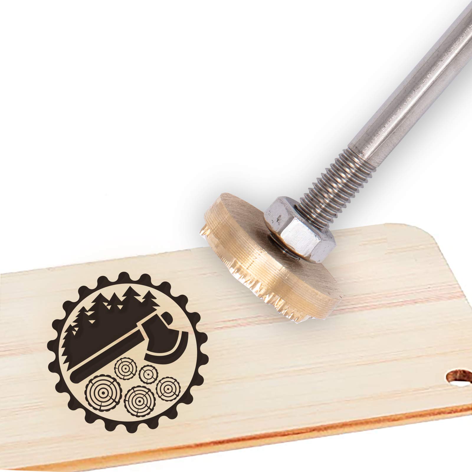 Buy SUPERFINDINGS 30mm Golden Axe and Trees Pattern Stamping Embossing