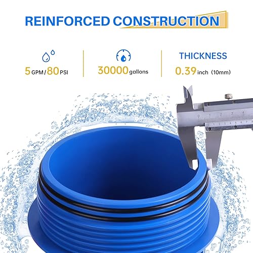 Miniatura 4 de GOLDEN ICEPURE Carcasa de filtro de agua para toda la casa con liberación de presión, cartucho de sedimentos de 10 x 4.5 pulgadas, carcasa universal