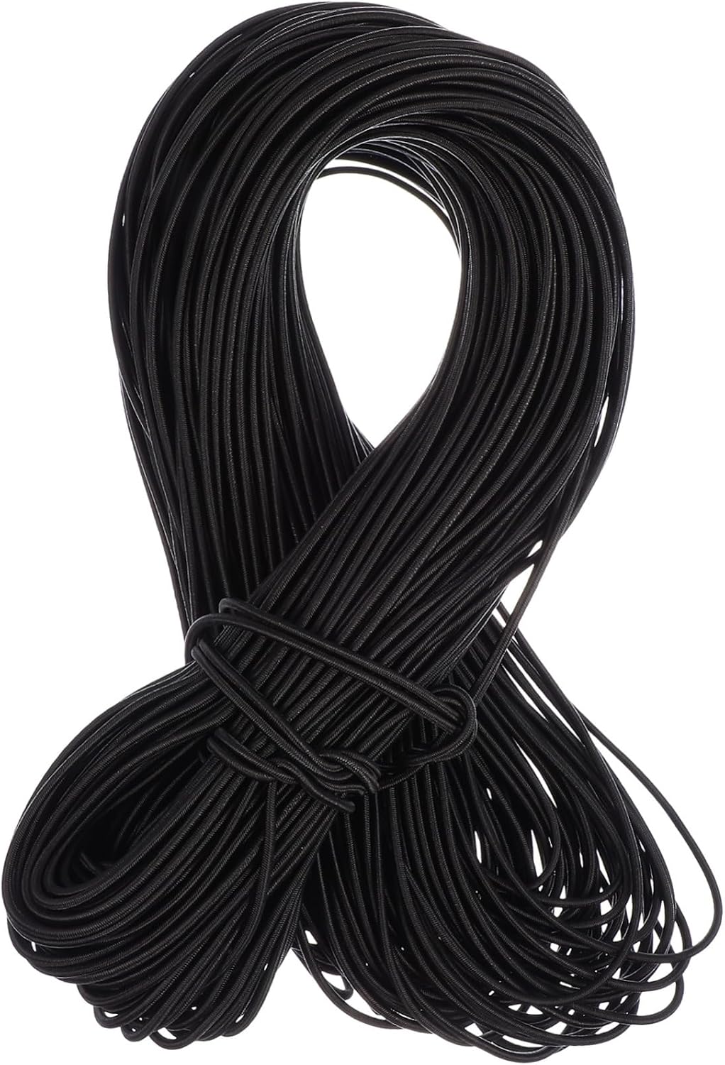 VILLCASE Black 100M Round Elastic Band Stretch Cord for DIY Accessories for Mask Making Craft Projects and Sewing 2.5mm Thickness
